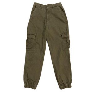 Aeropostale military green olive cargo style jogger pants, size XS